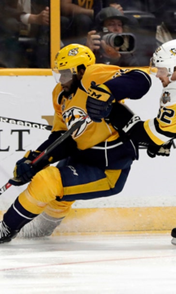 The Latest: Predators beat Penguins 4-1, even Final at 2-2